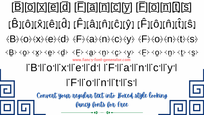 boxed-fancy-font-generator